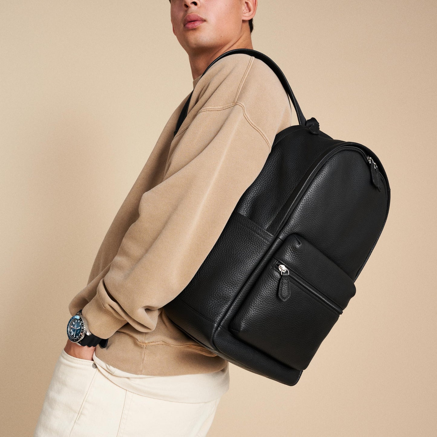 Fossil Men Buckner Black Casual Backpack Mbg9631001