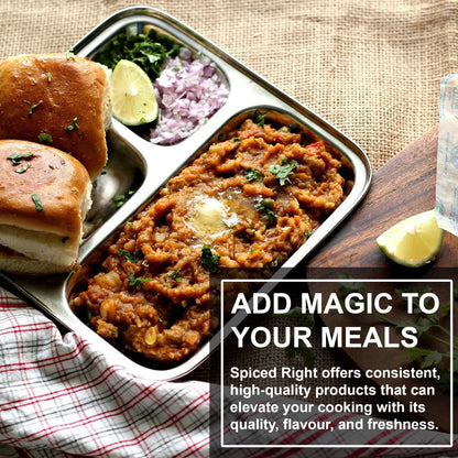 Spiced Right: Bombay Pav Bhaji Masala - Authentic 200g Blend for Pav Bhaji, Easy Cooking & Irresistible Flavors