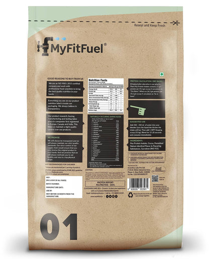 MyFitFuel Plant Soy Protein Isolate 90 | Pure Soy | 1 Kg, 28 Servings (- image 3