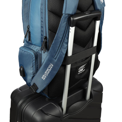 American Tourister Segno 2.0 Polyester Unisex Laptop Backpack (Blue, FR- image 5