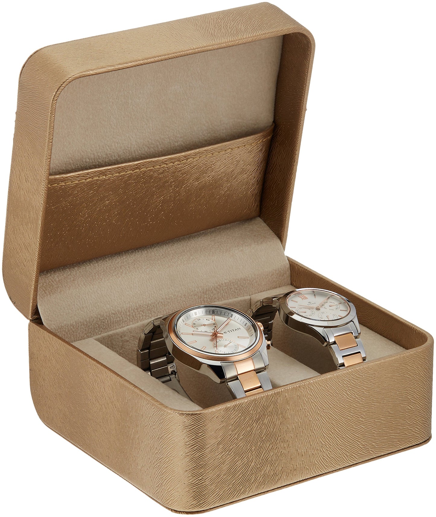 Titan Bandhan White Dial Quartz Multifunction Stainless Steel Strap wat- image 5