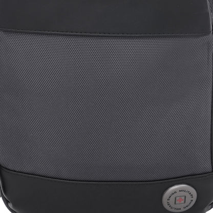 SWISS MILITARY Popper Sling Bag 5L | Cross Body Side Bag with Buckle Closure | Anti Theft Chest Bag | Easy to Carry Bag for Men & Women | Mini Travel Bag for Phone Passport Wallet Key and Earbuds Grey