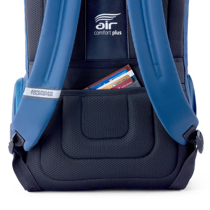 American Tourister Segno 4.0 | 30 Ltrs | 3 Compartments | Bottle Pocket | Ergonomic Padded Back Panel & Shoulder Straps | Laptop Backpack | 1 Year International Warranty | Navy