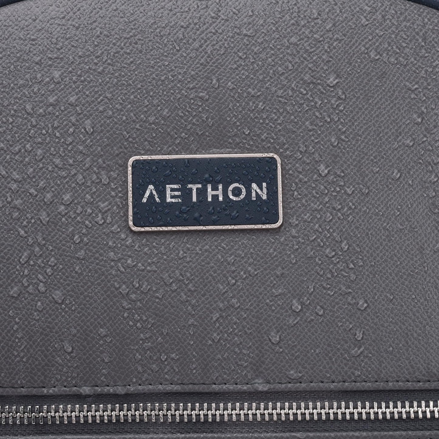 AETHON | Apex Backpack | 14-inch Shoulder Bag | PU Leather | Shape Resistant, Separate Laptop Compartment | Luggage Sleeve | Grey