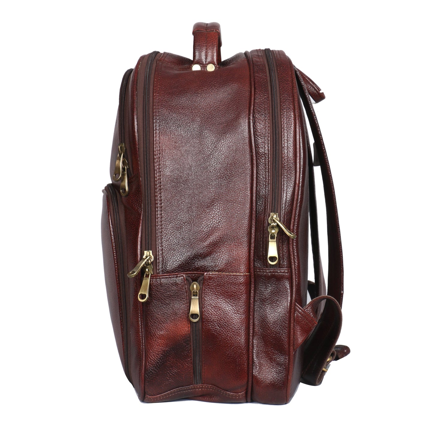 Obani Genuine Leather Laptop Backpack Brown