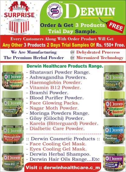 DERWIN Micronized Shatavari & Kolonji Powder | 100% Herbs & 0% Sugar | Others Brands 20% Shatavari + 80% Sugar | Ultra Fine Micronised Technology | Milk Booster for New Mothers | Female Tonic And Herbal Health Suppliment | Natural Lactation Supprt | Satav