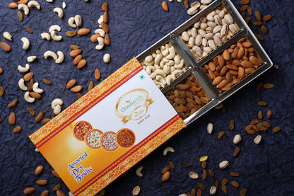 Ghasitaram Gifts Jaiccha Orange Dryfruit Box 200gms |Dryfruit Gift Hamper|Combo Pack Offer|Gift Pack| Dry Fruit Gift Pouch|Mix Nut|