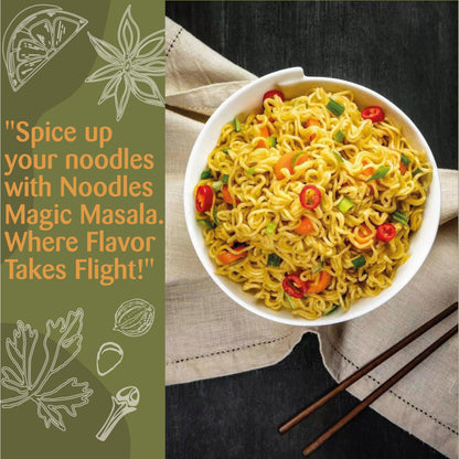Omas Fresh No Onion, No Garlic Noodles Magic Authentic Spice Mix Masala Powder 70G | Jain Masala Best for Making Noodles, Pasta, Paratha, Wrap, 0.068 Kg