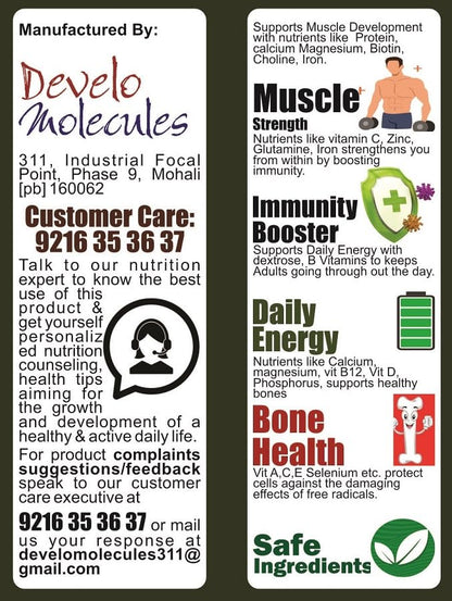 Develo Diabetic Protein Powder Sugar Free Food Supplement For Diabetes- image 3