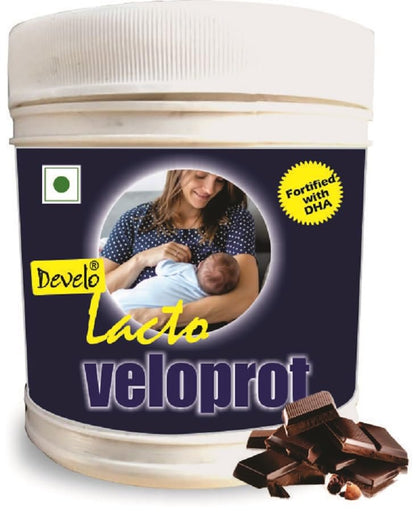 Develo Lactation Booster Protein Supplement for Lactating/Breastfeeding Mothers to Increase breast milk Supply in Feeding Mom - 500g Chocolate