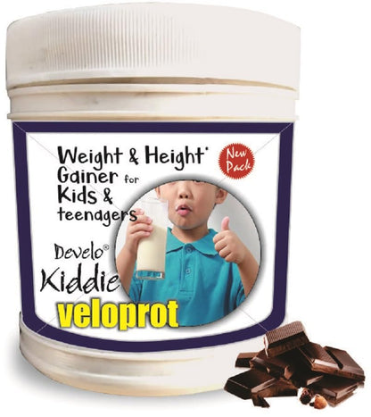 Develo Weight & Height Gainer Protein Powder for Kids, 2-12 years & Teenagers, Boys & Girls - 500g Chocolate