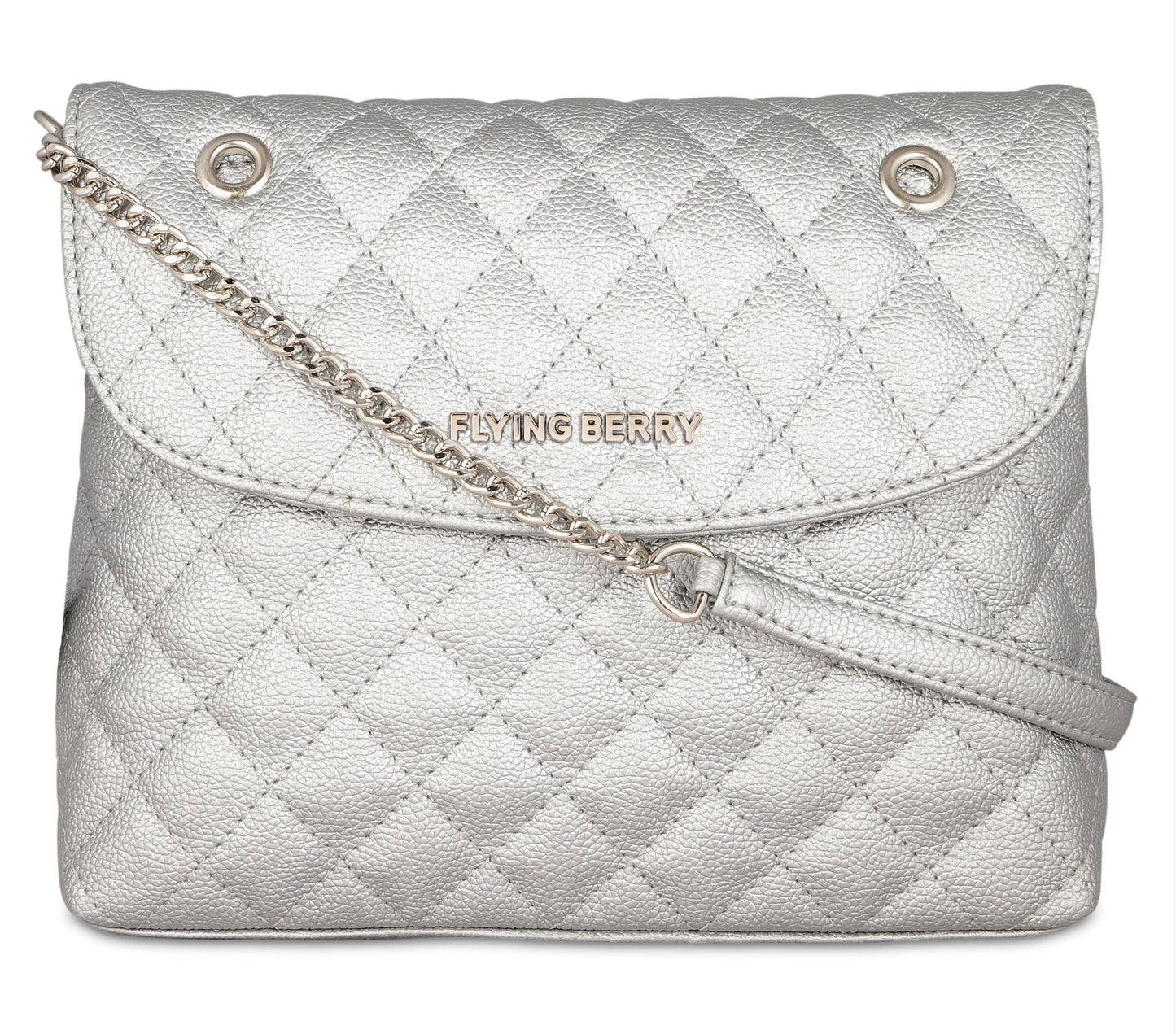 FLYING BERRY Women's Sling Bag (FB-2354_Silver)