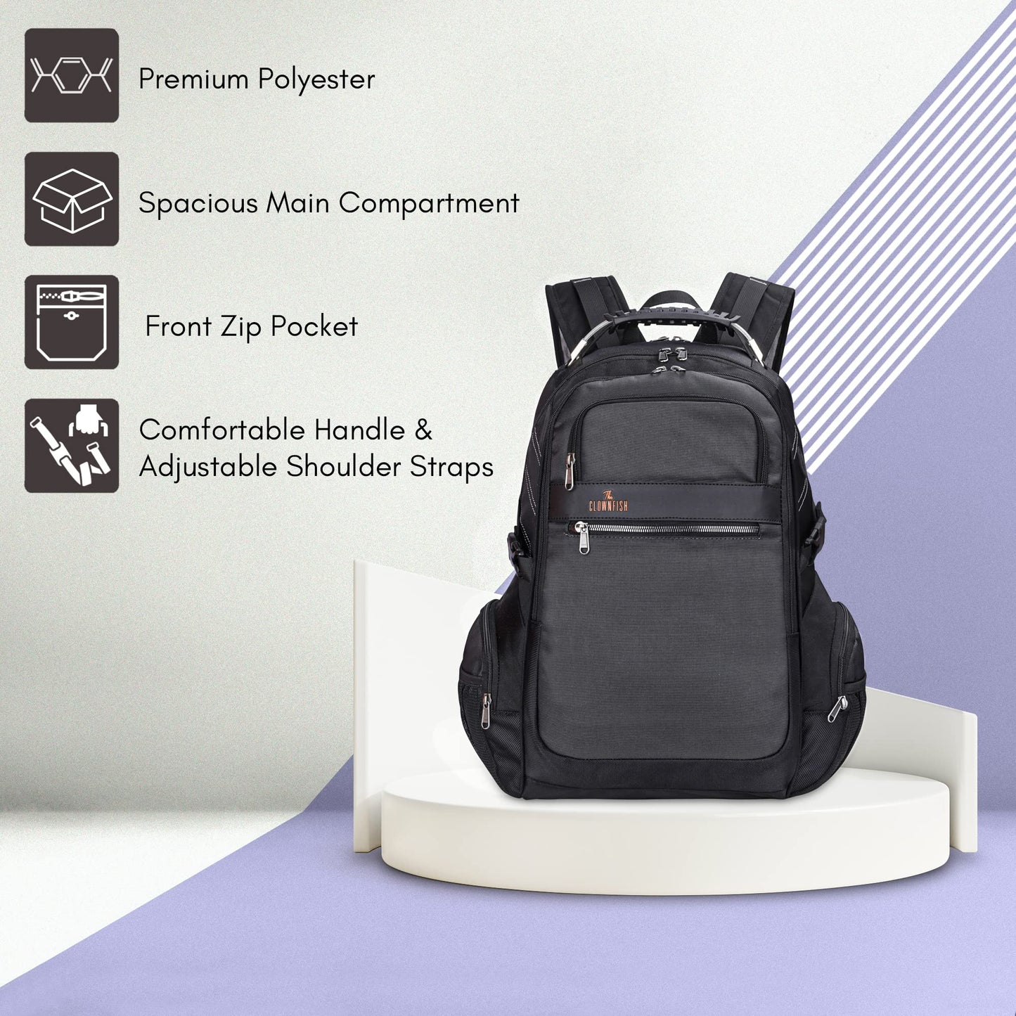 The Clownfish YESO Large Capacity Multifunction Business Casual Compute- image 2