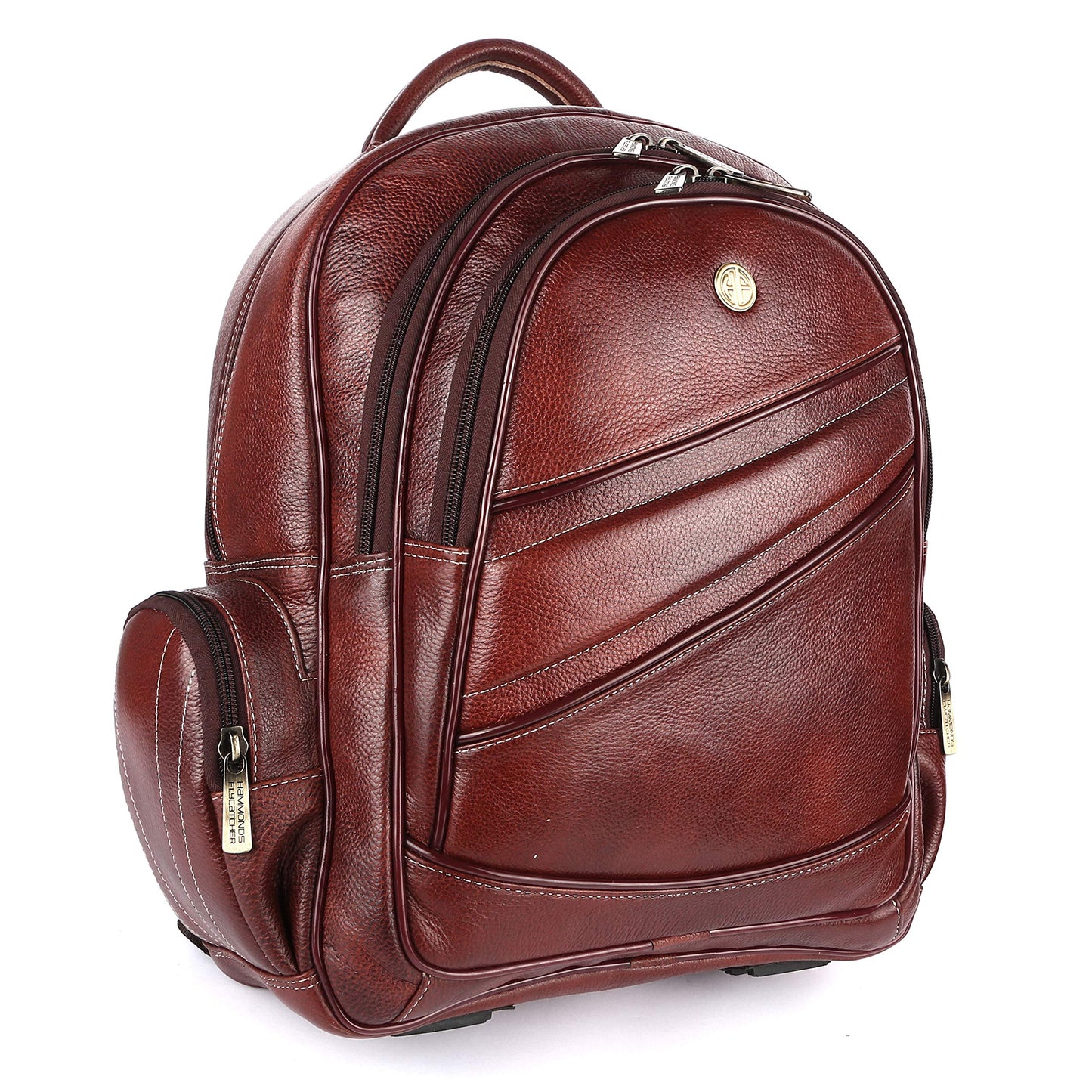 HAMMONDS FLYCATCHER Unisex Genuine Leather Laptop Backpack Bag & Padded & Adjust
