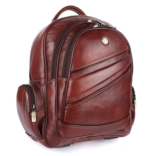 HAMMONDS FLYCATCHER Unisex Genuine Leather Laptop Backpack Bag & Padded & Adjust