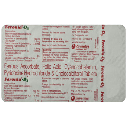 Feronia-D3 - Strip of 10 Tablets