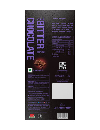 AMUL Bitter Chocolate Pack of 4