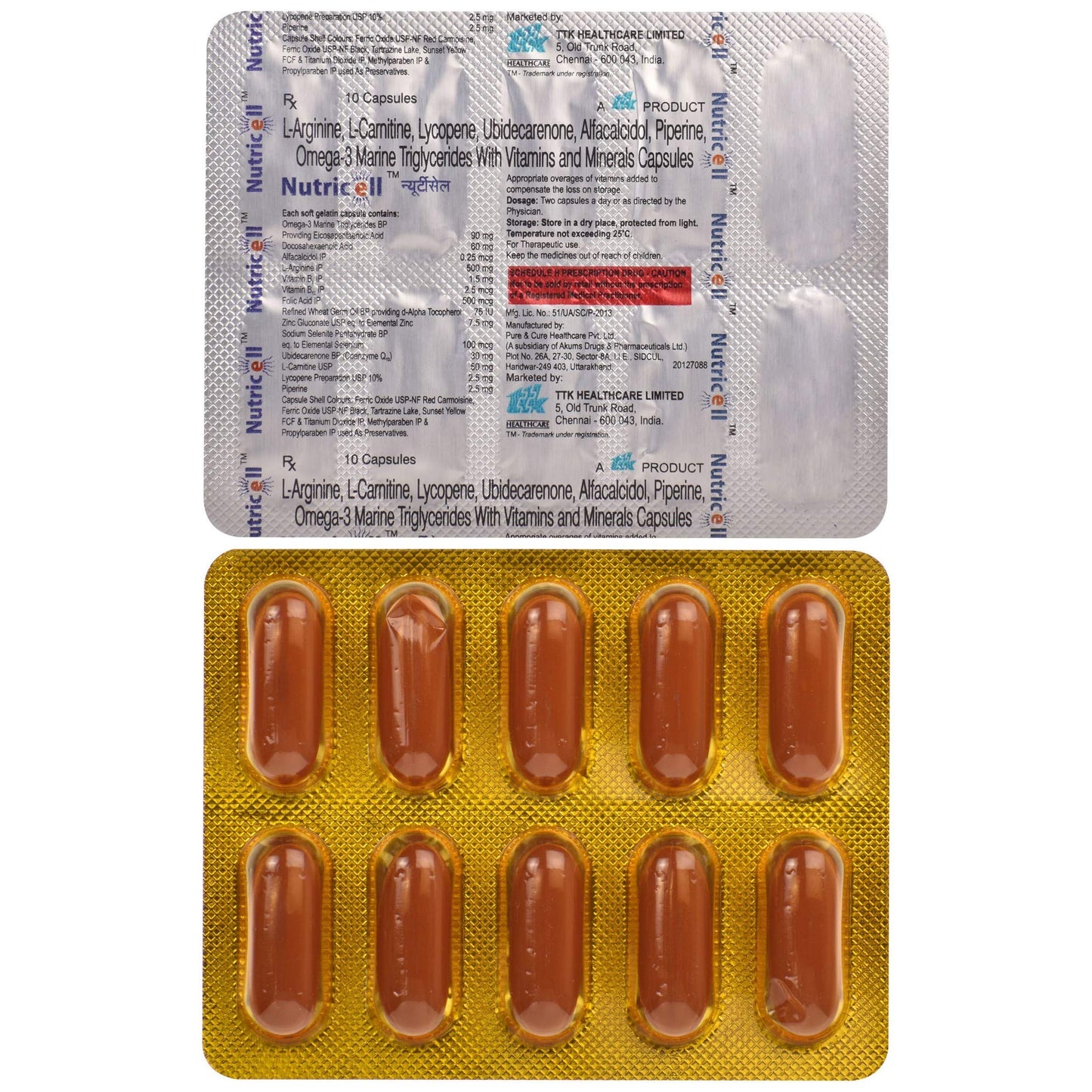 Nutricell - Strip of 10 Capsules