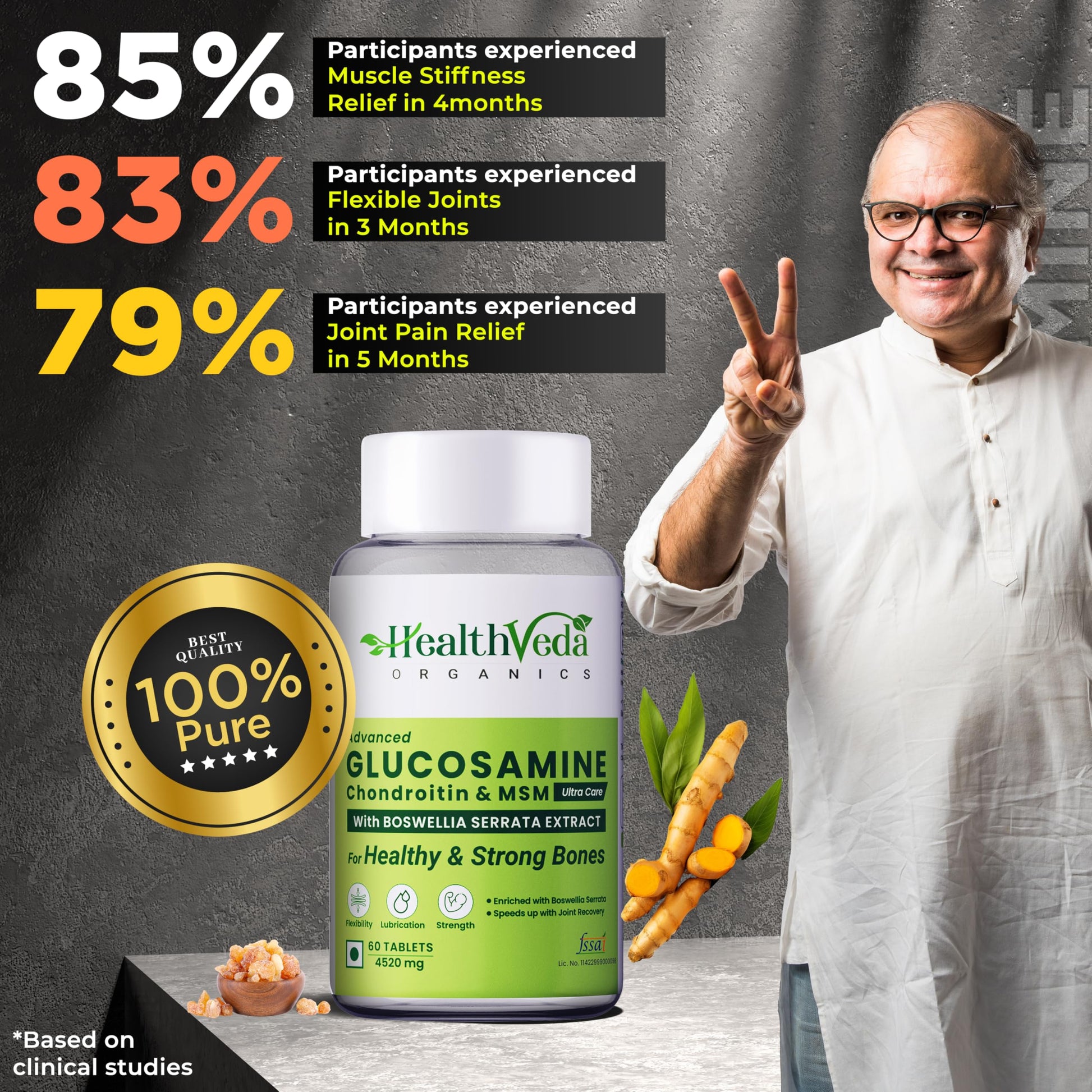 HEALTH VEDA ORGANICS PRIVATE LIMITED Plant Based Glucosamine Chondroiti- image 6