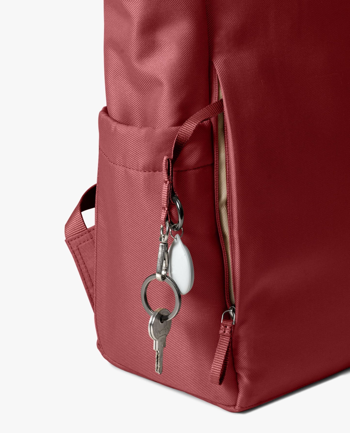 DailyObjects PET Charcoal-Red Clay Miles Roll Top Backpack (17L) for Office & Daily Use| 100% Recycled | Travel Bag | Fit any Laptop Upto 14 Inch | Multifunctional Adjustable Straps & G-Hook closure