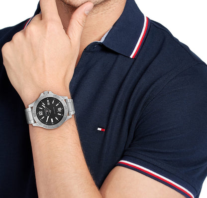 Tommy Hilfiger Grey Dial Round Shaped Sport Men Analog Watch_TH1791995W
