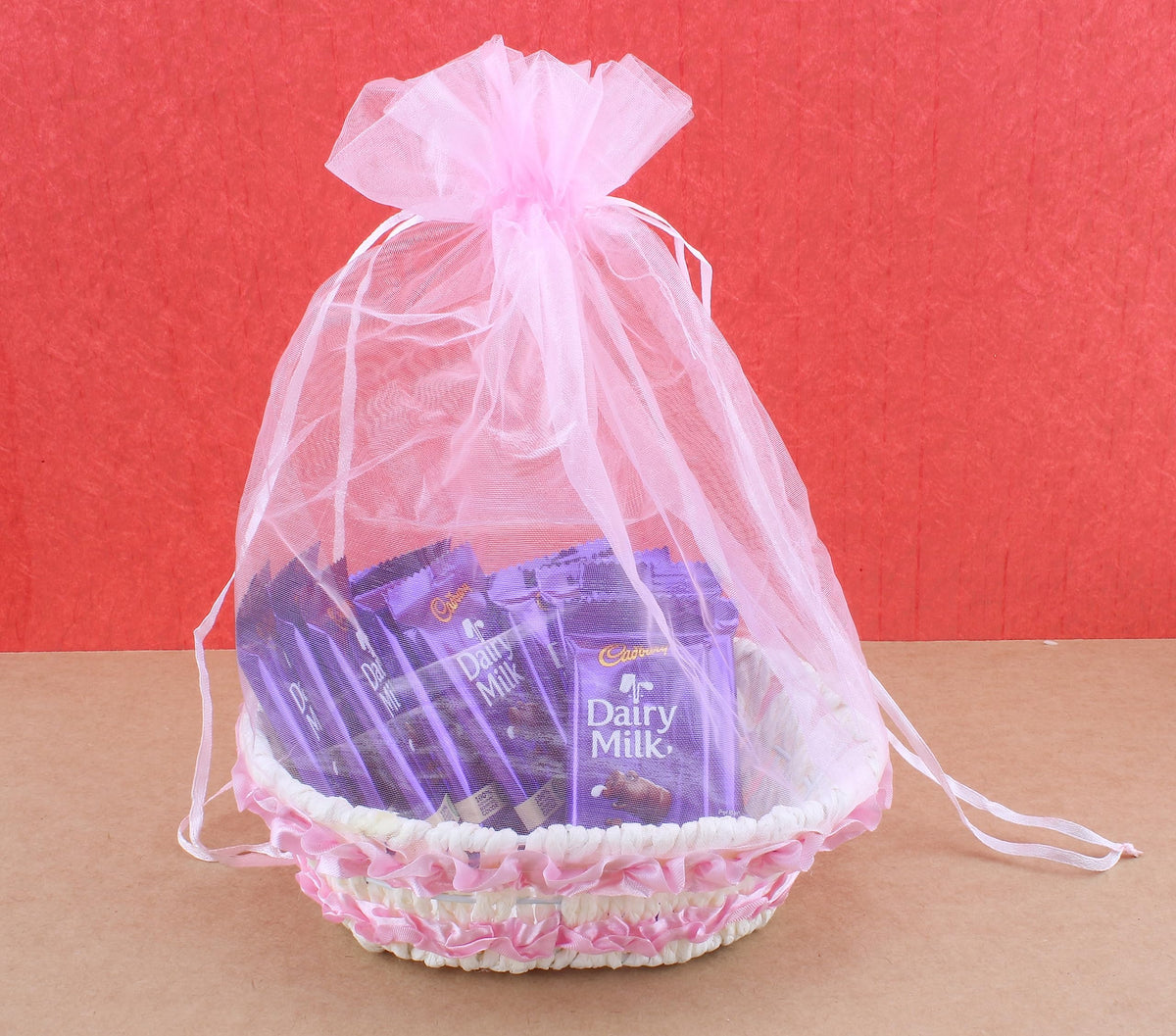 SFU E Com Rakhi with Dairy Milk Chocolate Basket