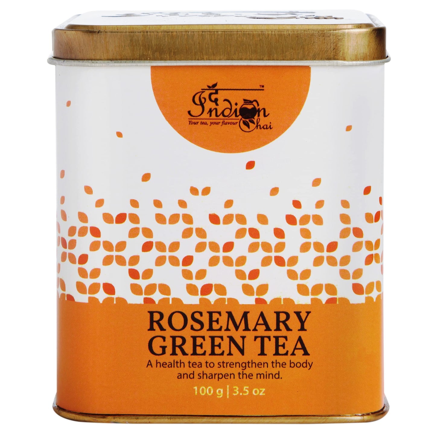 The Indian Chai - Rosemary Green Tea 100g | Herbal Infusion for Memory, Digestion, Water Retention & Metabolism Support | Loose Leaves