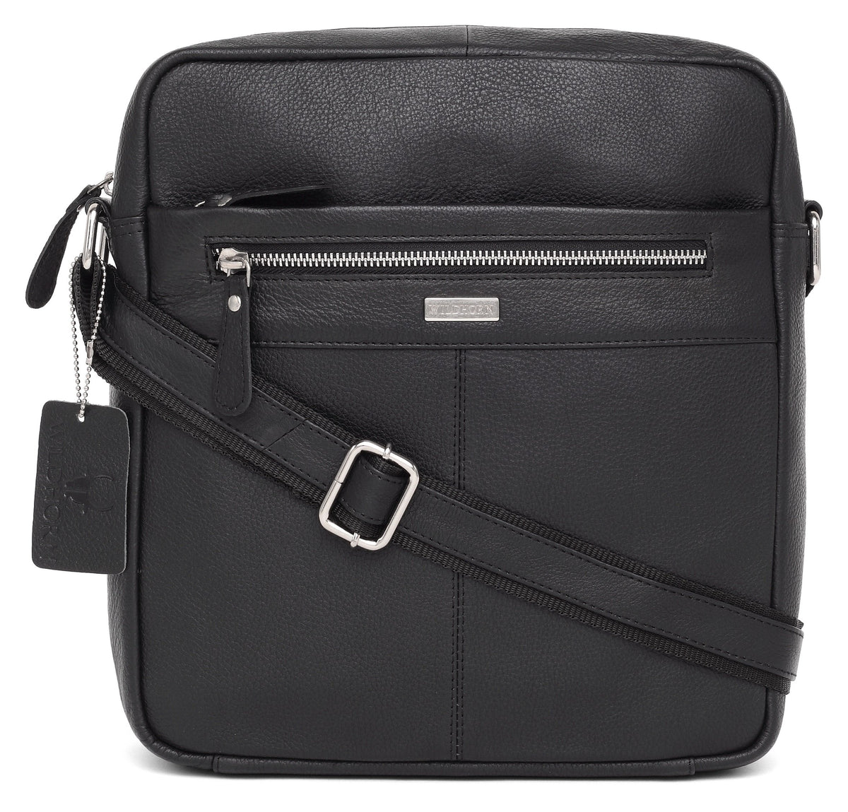 WildHorn Genuine Leather Sling Messenger Bag | Stylish, Functional & Spacious | Adjustable Strap | 1-Year Warranty