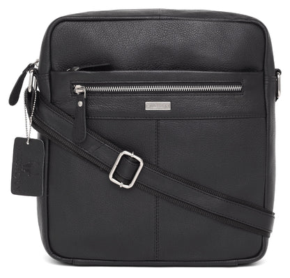 WildHorn Genuine Leather Sling Messenger Bag | Stylish, Functional & Spacious | Adjustable Strap | 1-Year Warranty