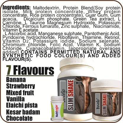 Develo Slimming Protein shake, Belly Fat Burner, Gym Supplement 500gm P- image 4