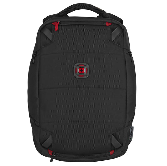 Wenger WEEKEND LIFESTYLE TECHPACK 14 Inch Laptop Backpack with Tablet Pocket, customizable padded dividers, built in rain cover (12 Litre)-blend of style & function, Swiss designed, 606488
