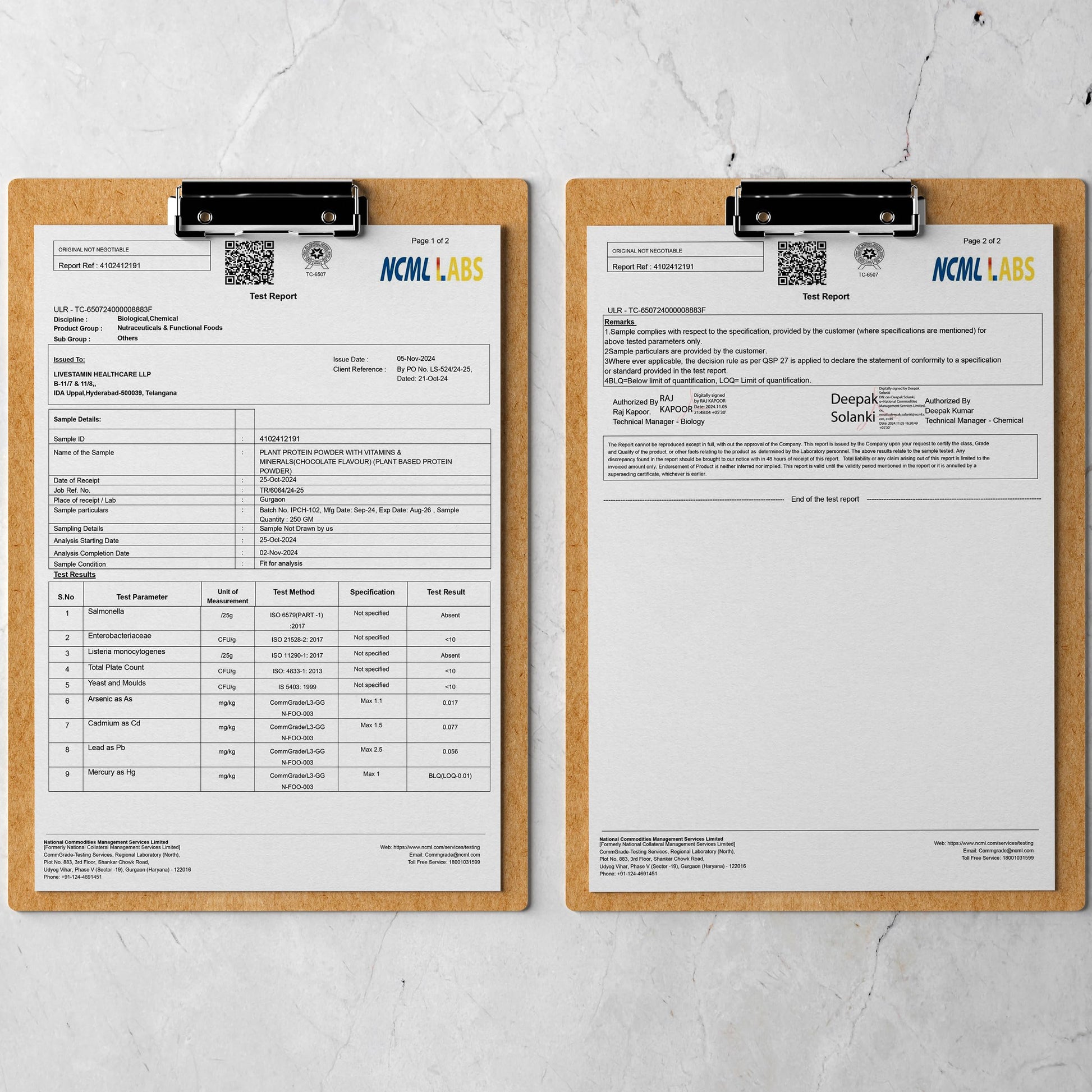 INLIFE Plant Protein Powder - Pea, Quinoa & Brown Rice - 25g Protein -- image 5