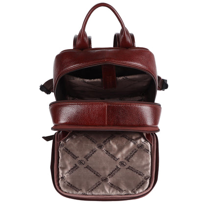 HAMMONDS FLYCATCHER Genuine Leather 4 Compartment Laptop Backpack Ultimate Combination Of Style & Comfort For Unisex, Perfect For Any Adventure/Tech Lovers For Upto 14 Inch Laptop - Brown, 35 Litre