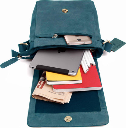 WildHorn Genuine Leather Side Bag for Men | Stylish, Spacious & Durable | Perfect for Daily Use & Travel | Adjustable Strap | 1-Year Warranty