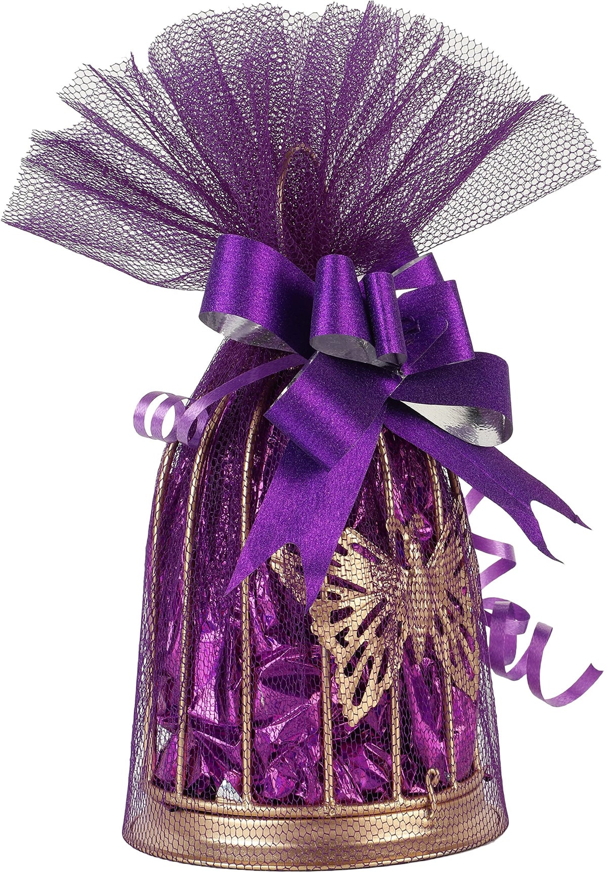 Choco Charms Chocolate Metal Cage I Diwali Gift Pack I Festive Special I 13 Pcs Bars