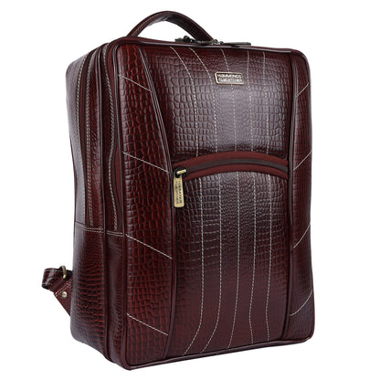 HAMMONDS FLYCATCHER Genuine Leather Laptop Backpack for Unisex - Stylish, Spacio