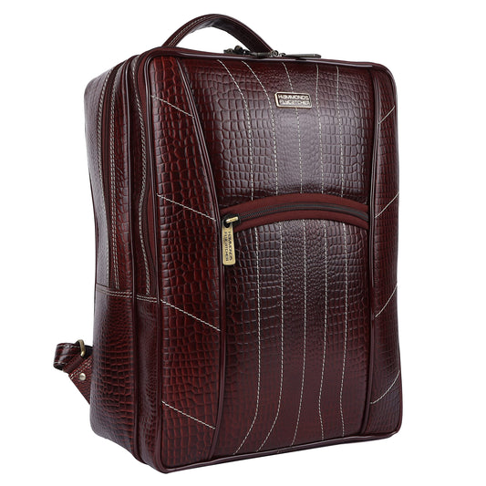 HAMMONDS FLYCATCHER Genuine Leather Laptop Backpack for Unisex - Stylish, Spacio
