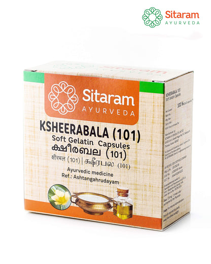 Sitaram Ksheerabala 101 Soft Gelatin Capsules 100Nos, Ayurvedic Formula- image 4