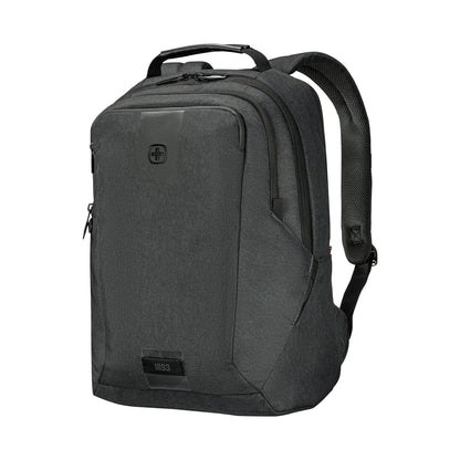 WENGER, MX ECO Professional, 16 Inch Laptop Backpack, 20 Liters Charcoal, Swiss Designed-Blend of Style and Function, 612261