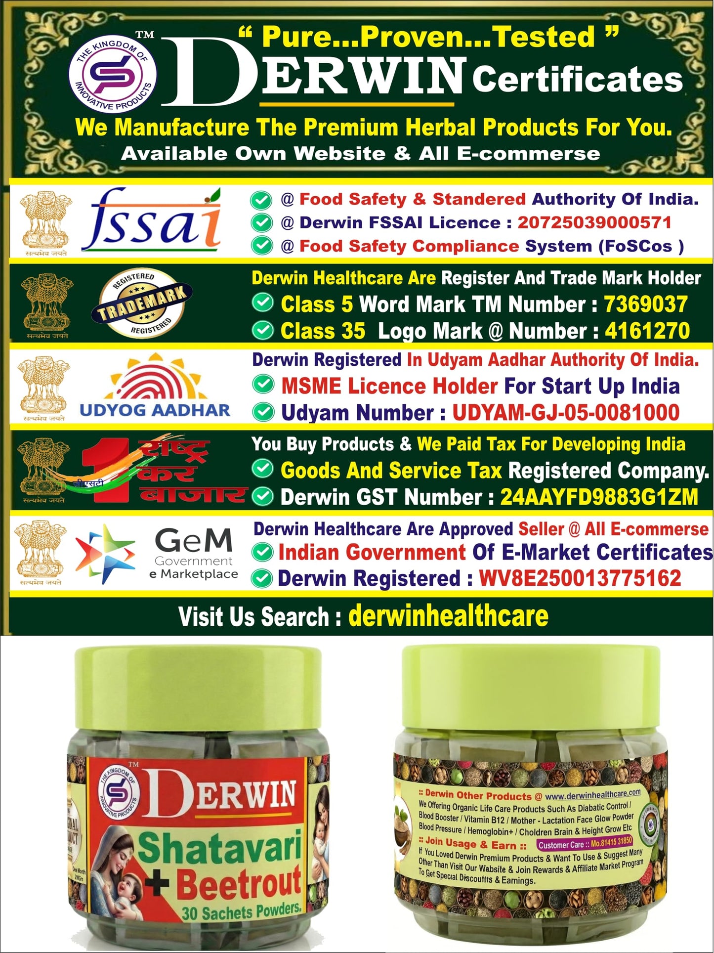 DERWIN Micronised Shatavari & Beetrout Powder | 100% Ultra Fine Herbs & 0% Sugar | Others Brands 20% Shatavari + 80% Sugar | Ultra Micronise Technology | Milk Booster for New Mothers | Female Tonic And Herbal Health Suppliment | Natural Lactation Supprt |