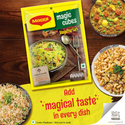 MAGGI Vegetarian Magic Cubes - Masala For Rice Dishes, Vegetables, Soups & Curries 240 g