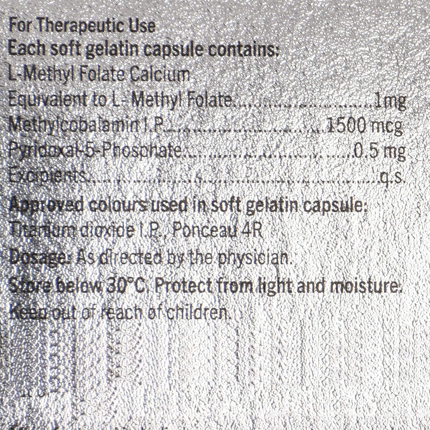 Folvite Active - Strip of 15 Capsules