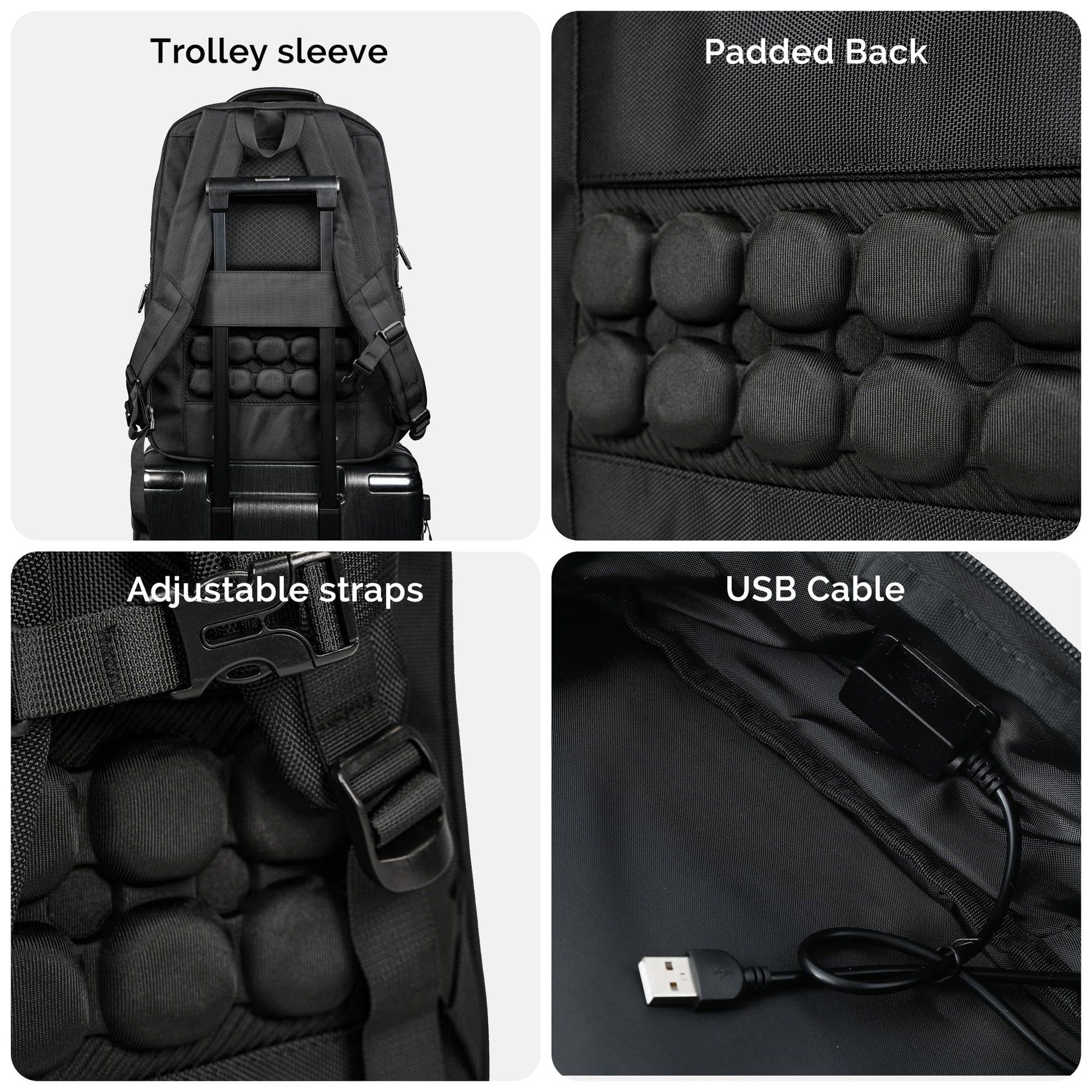 THE CLOWNFISH Haven Series Laptop Bag | Office travel with USB port & c- image 3