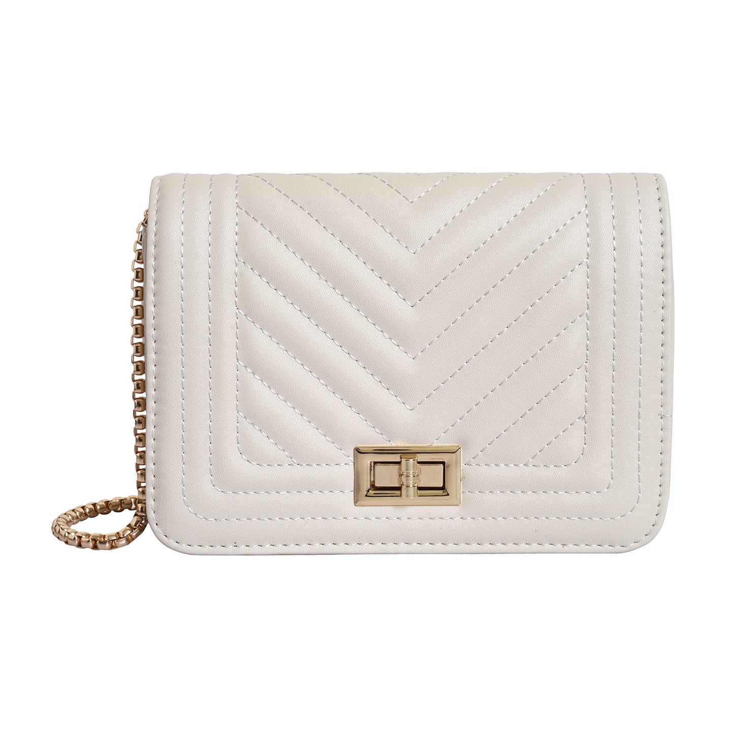 Lino Perros Women's Off-White Faux Leather Sling