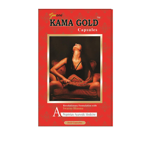 GENONE KAMAGOLD Extra Power with Swarn Bhasm Capsules - 20 Capsules