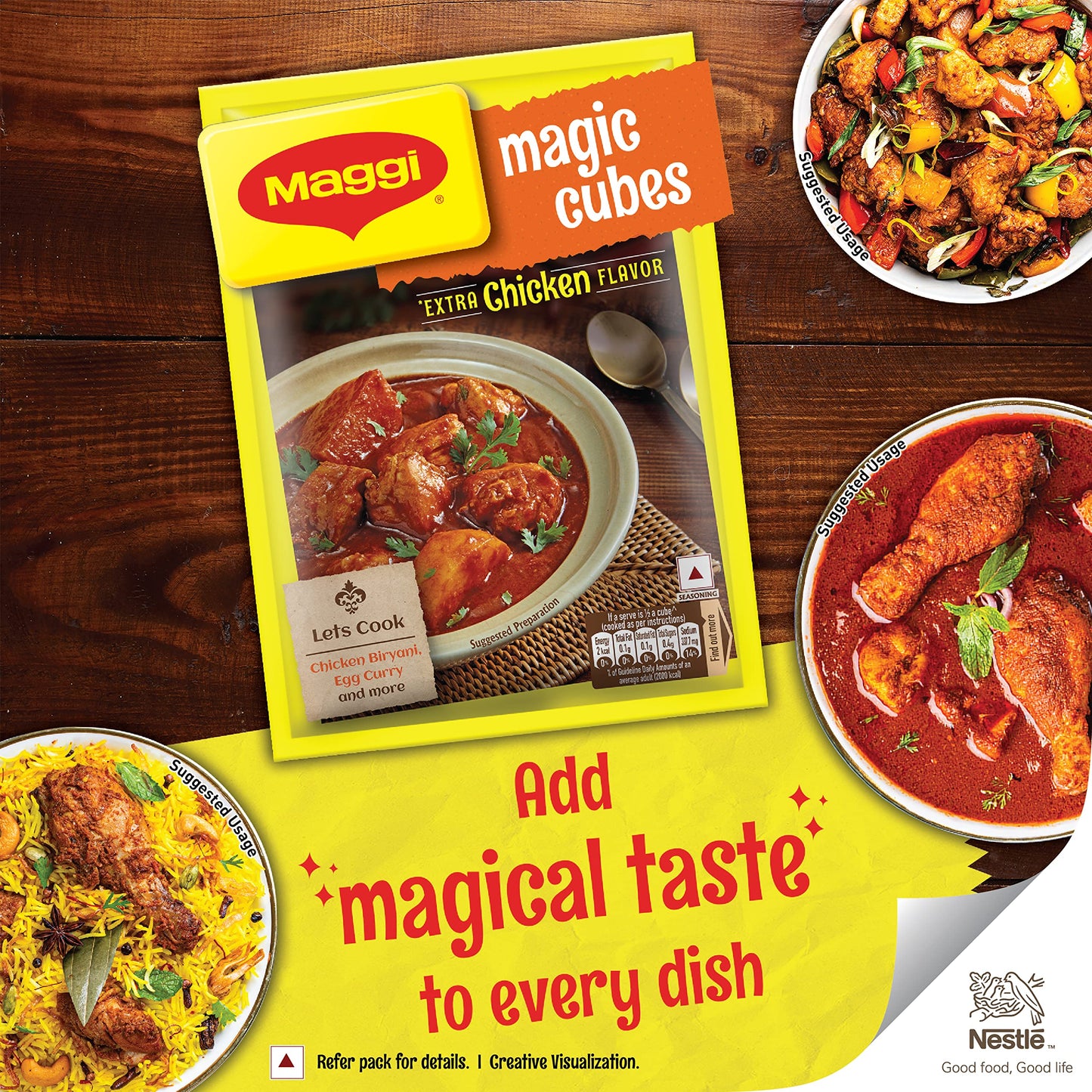 MAGGI Magic Cubes, 240g, Pouch - Extra Chicken Flavour