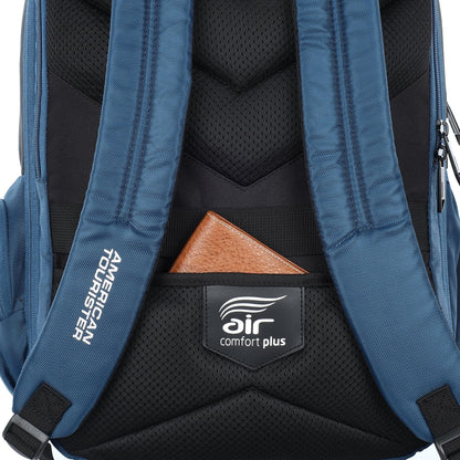 American Tourister Segno 2.0 Exp | 39 Ltrs | 3 Compartments | Bottle Pocket | Ergonomic Padded Back Panel & Shoulder Straps | Executive Backpack | 1 Year International Warranty | Navy