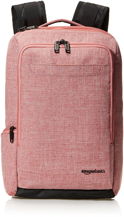 AmazonBasics Slim Carry On Laptop Travel Overnight Backpack - Salmon