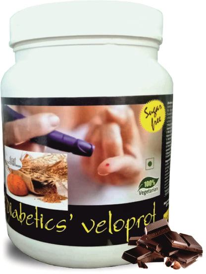 Develo Diabetic Protein Powder Sugar Free Food Supplement For Diabetes Care VeloProt Powder Men & Women Chocolate 1kg