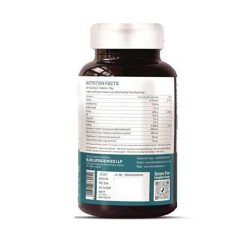 Bliss Welness Liver Detox | Milk Thistle Silymarin Dandelion Glutathion- image 7